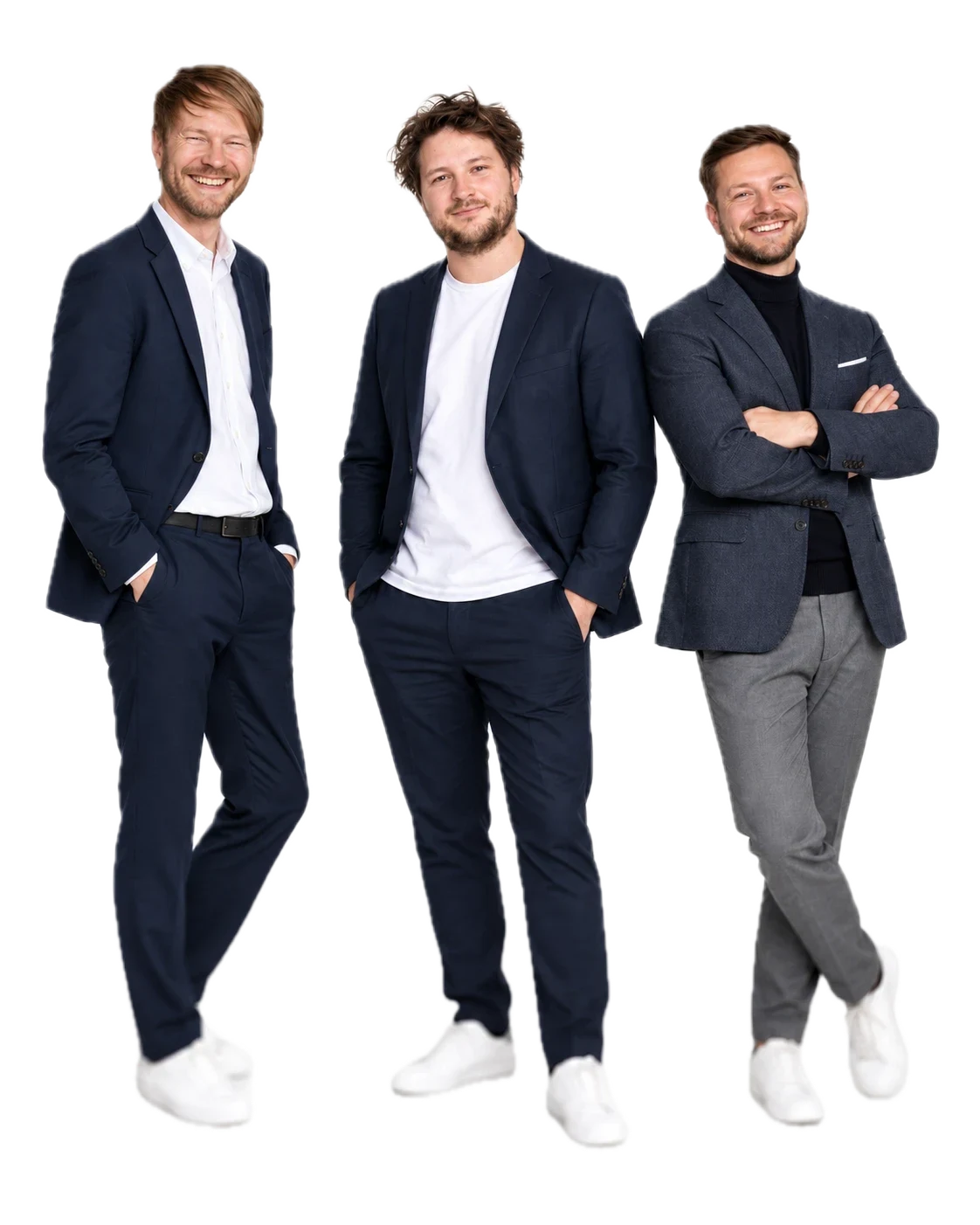 The alm management team: Jonathan Häberle, Michael Zoidl and Benjamin Konopka